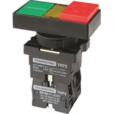 Botão Duplo Iluminado Tramontina Trp2-ew8465 1na+1nf Foto mini 1