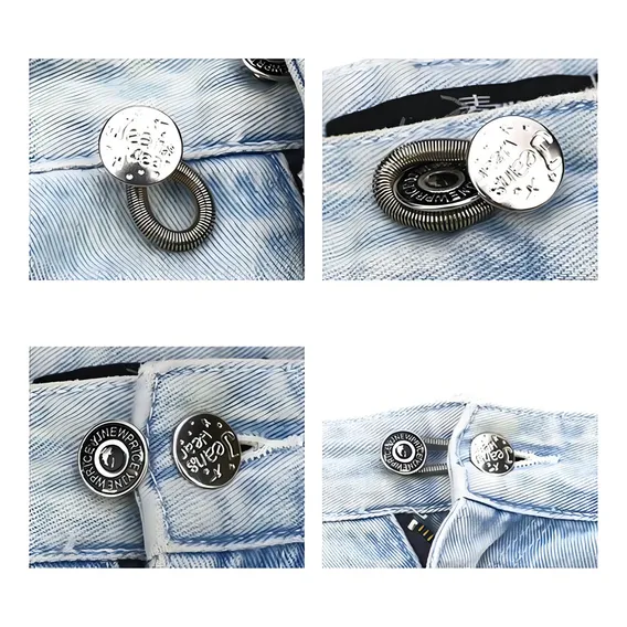 Botão Extensor Para Calça, Saia, Jeans/ Mdm/ Com Cor Cinza Foto 1