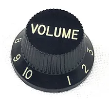 Botão Knob De Volume Para Guitarra Preto - Fotos Reais Foto mini 1