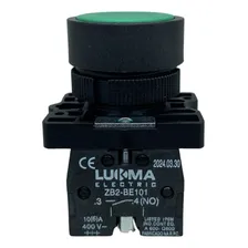 Botão Lukma Lk2 - Ea31 Verde Pulsante 1na Foto mini 1
