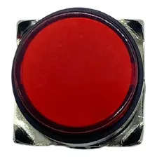 Botão Pulsador Iluminado P16-ir2-r2 Vermelho - 2rev Metaltex 220v Foto mini 3
