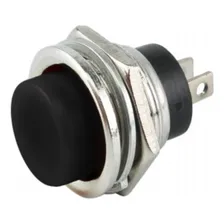 Botão Tebera Chave Push Button Ds212 Preto - 20 Unidades Foto mini 1