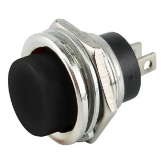 Botão Tebera Chave Push Button Ds212 Preto - 20 Unidades Foto 1