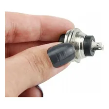 Botão Tebera Chave Push Button Ds212 Preto - 20 Unidades Foto mini 4