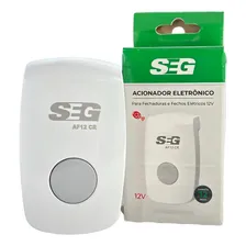 Botoeira Acionador P/ Fechaduras e Fechos Elétricos 12v Cor Branca Foto mini 1