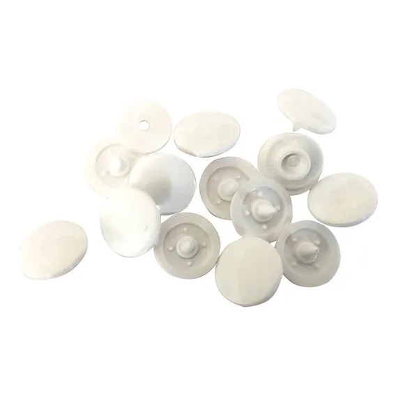 Botões De Pressão Ritas 10 Ou 12 Pacote C/ 50 Botão Cor Branco Foto 1