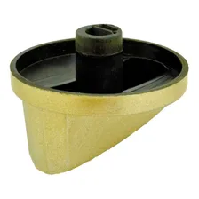 Botões Fogão Dako Mabe Ge ® Dourado Kit 5pç Foto mini 3
