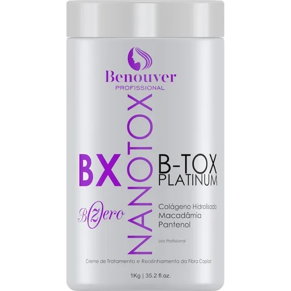 Botox Bx Nanotox Selagem Bzero Platinum Benouver 1kg Foto 1