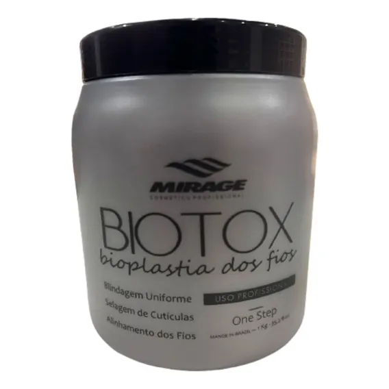 Botox Capilar Selagem Cabelo Liso Mirage 950g Foto 1