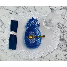 Bowl Sobremesa Petisqueira Abacaxi Azul Provence Scalla Cor Bowl Azul Abacaxi Foto mini  3