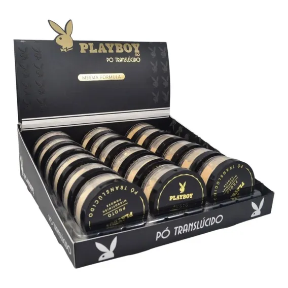 Box 18 Und. Pó Solto Translucído Microfinish Powder Playboy Foto 1