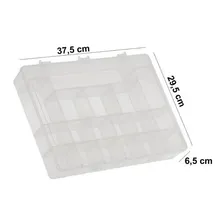 Box Caixa Organizador Paramount Gg - 20 Divisorias 163 Cor Transparente Foto mini  3