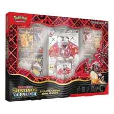 Box Cartas Pokémon Destinos De Paldea Charizard Ex Brilhante Idioma Português Foto mini 1