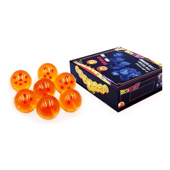 Box Com 7 Esferas Do Dragão 3,5 Cm Dragon Ball Z Decorativo Foto 1