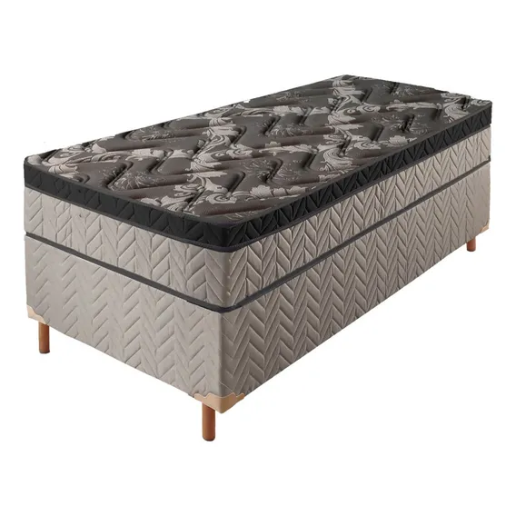 Box Conjugado Solteiro Milano 48cmx88cm188cm Preto Fg Foto 1