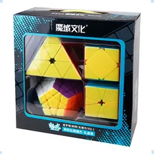 Box Cubo Mágico Moyu Megaminx + Pyraminx + Square-1 + Skewb Foto mini  3