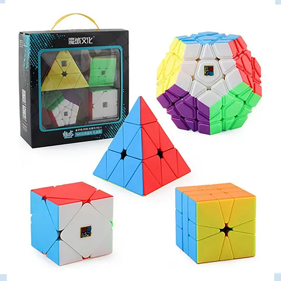 Box Cubo Mágico Moyu Megaminx + Pyraminx + Square-1 + Skewb Foto 1
