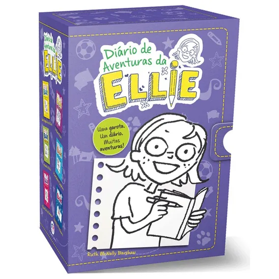 Box diário de aventuras da Ellie, de Mcnally Barshaw, Ruth. Diário de aventuras da Ellie Editorial Ciranda Cultural Editora E Distribuidora Ltda., capa mole em português, 2021 Foto 1