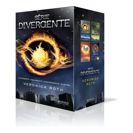 Box Divergente (4 Volumes), de Roth, Veronica. Editorial Editora Rocco Ltda, capa mole em português, 2015 Foto 1