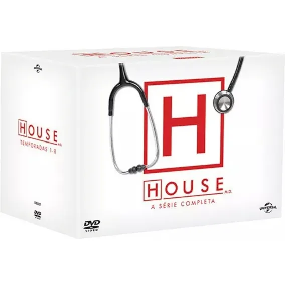 Box Dvd House A Série Completa 46 Discos Universal Pictures Temporadas 1-8 DVD Foto 1