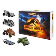 Box Hot Wheels Temático Jurassic World 5 Carrinhos - Mattel Cor Colorido Foto mini 1