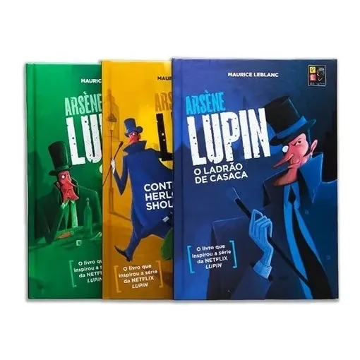 Box Livros Arséne Lupin - Clássicos - 3 Volumes Foto 1