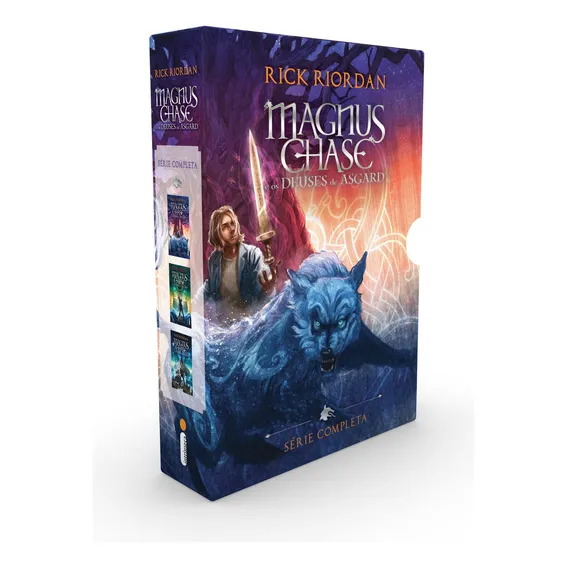 Box Magnus Chase e os Deuses de Asgard, de Riordan, Rick. Magnus Chase e os deuses de Asgard Editorial Editora Intrínseca , capa mole em português, 2021 Foto 1