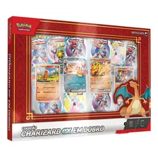 Box Pokémon Coleção Charizard Ex Em Dobro Card Carta Booster Idioma Português Charizard Em Dobro Foto mini 1