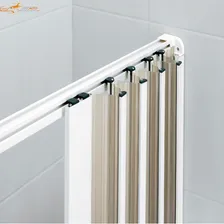 Box Sanfonado Para Banheiro Em Pvc Branco 1,00 X 1,85 Foto mini 4