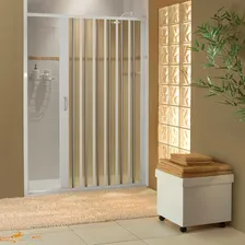 Box Sanfonado Para Banheiro Em Pvc Branco 1,00 X 1,85 Foto mini 1
