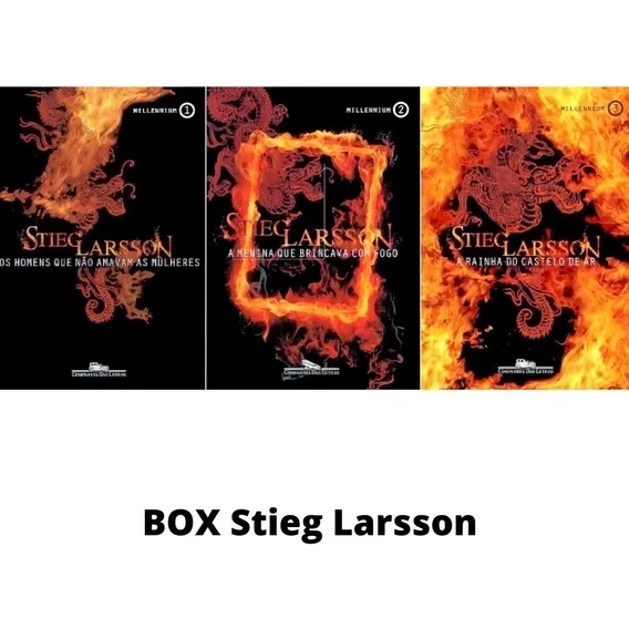 Box Stieg Larsson Millenium 3 Livros Best Seller Semi Novos Foto 1