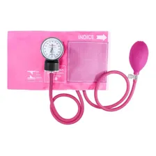Braçadeira Adulto Nylon Esfigmomanômetro Aparelho De Pressão Cor Rosa Premium Foto mini  2