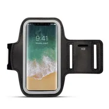 Braçadeira Esporte P/ iPhone XR Ou Xs Max, 7 Plus / 8 Plus Cor Preto Liso Foto mini  2