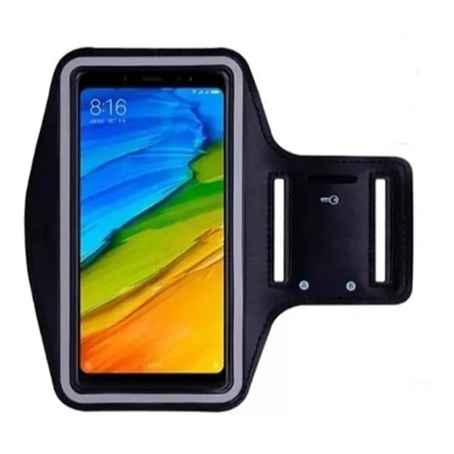 Braçadeira Suporte Celular P Samsung J7 J8 Moto G6 G7 Plus Cor Preto Liso Foto 1