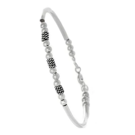 Bracelete Bali Esferas Em Prata 925 Foto 1