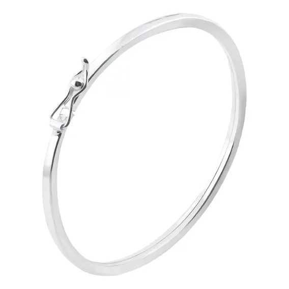 Bracelete Fio Em Prata De Lei 925 Comprimento 6 cm Cor Prata 925 Foto 1