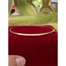 Bracelete Oval Lindas Joias - Fio Redondo 3mm 19cm - Ouro 18k Diâmetro 19 cm Foto mini 4