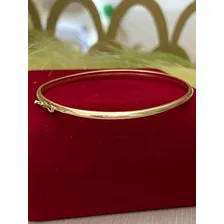Bracelete Oval Lindas Joias - Fio Redondo 3mm 19cm - Ouro 18k Diâmetro 19 cm Foto mini 2