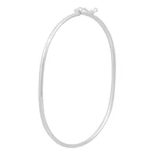Bracelete Pulseira Feminina Lisa Em Prata 925 Diâmetro 20 Foto  mini 1