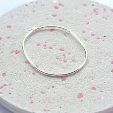 Bracelete Pulseira Feminina Lisa Em Prata 925 Diâmetro 20 Foto mini  3