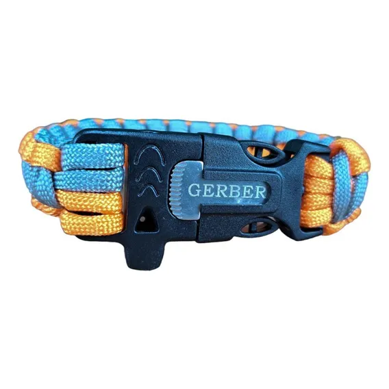 Bracelete Pulseira Paracord Apito Para Camping Pesca Foto 1