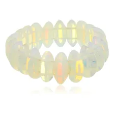 Bracelete Semijoia Pedra Natural LegĂtima Pulseira Regulável Foto mini 1