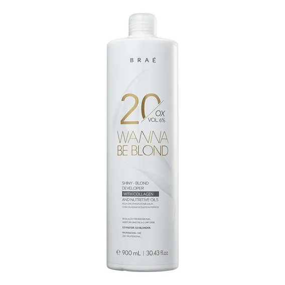 Braé Ox. 20 Vol Wanna Be Blond 900ml Shine Luminosidade Tom Loiro Foto 1
