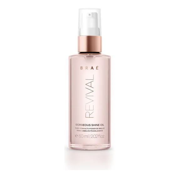 Braé Revival Shine Gorgeou Shine Oil 60ml Óleo De Tratamento 60ml Com Alto Poder De Brilho Para Cabelos Fragilizados Foto 1
