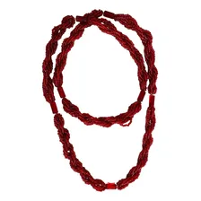 Brajá Guia Fio 7 Fios Trançado Vermelho Iansã Ogum Umbanda Cor Vermelho-cristal Foto mini 1