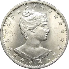 Brasil 1901 CupronÃquel Liberty 400 Réis Foto mini 3