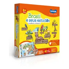 Brasil E Seus Estados Quebra Cabeça Educativo Toyster Foto mini 4