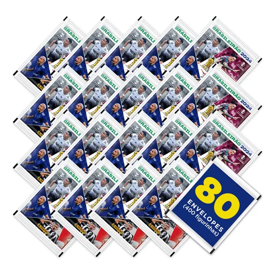 Brasileirão 2024: Com 400 Figurinhas (80 Env) Panini Foto 1