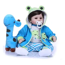 Brastoy BebĂȘ Reborn Menino Boneco Menino Sapo Boneca Silicone Realista Foto mini 1
