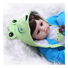 Brastoy BebĂȘ Reborn Menino Boneco Menino Sapo Boneca Silicone Realista Foto mini 4